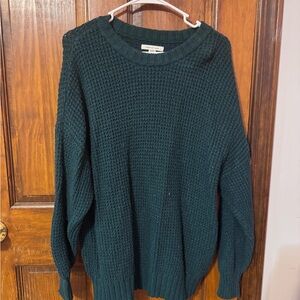 American Eagle Outfitters Teal Knit Sweater